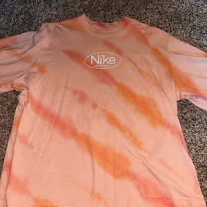 Pink Tie Dye Nike loose fit shirt
